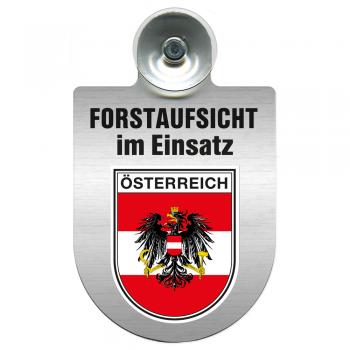 Einsatzschild Windschutzscheibe incl. Saugnapf - Forstaufsicht im Einsatz - 309377 - Region Österreich
