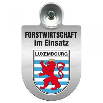 Einsatzschild Windschutzscheibe incl. Saugnapf - Forstwirtschaft im Einsatz - 309372-21 - Region Luxembourg