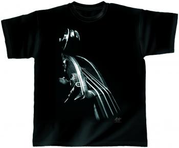 T-Shirt unisex mit Print - Galactic Bass - von ROCK YOU MUSIC SHIRTS - 10379 schwarz - Gr. XXL