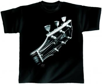 T-Shirt mit Print - Cosmic Guitar - 10371 - ROCK YOU© MUSIC SHIRTS - L