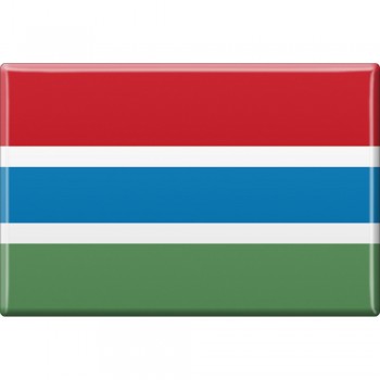 Kühlschrankmagnet - Länderflagge Gambia - Gr.ca. 8x5,5 cm - 38038 - Magnet