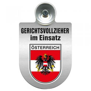 Einsatzschild Windschutzscheibe incl. Saugnapf - Gerichtsvollzieher im Einsatz - 309744