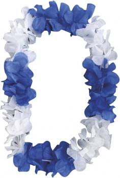 Hawaii-Kette - Bayerndesign - Gr. ca. 90 cm - 30687 blau-weiß