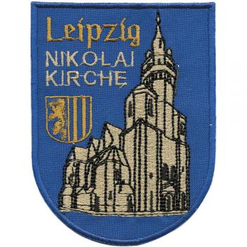 AUFNÄHER - Leipzig NIKOLAI Kirche - 00423 - Gr. ca. 7,5 x 9,5 cm - Patches Stick Applikation