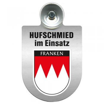 Einsatzschild Windschutzscheibe incl. Saugnapf - Hufschmied im Einsatz - 309391-18 - Region Franken