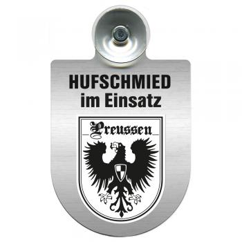 Einsatzschild Windschutzscheibe incl. Saugnapf - Hufschmied im Einsatz - 309391-19 - Region Preussen