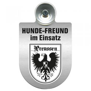 Einsatzschild Windschutzscheibe incl. Saugnapf - Hundefreund im Einsatz - 309359