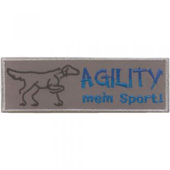 Aufnäher - Agility mein Sport - 04563 - Gr. ca. 11 x 4 cm - Patches Stick Applikation