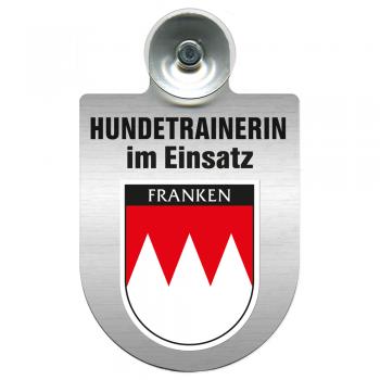 Einsatzschild mit Saugnapf Hundetrainerin im Einsatz  309379/1 Region Franken