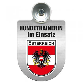 Einsatzschild mit Saugnapf Hundetrainerin im Einsatz  309379/1 Region Österreich
