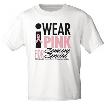 T-Shirt mit Print  | Wear Pink ..Someone Special | 12167 | Gr. weiß / XL