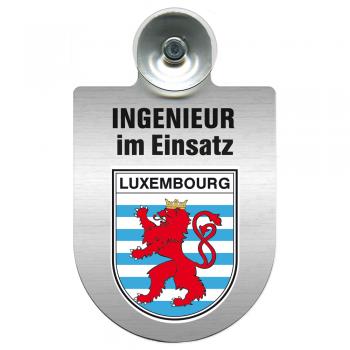 Einsatzschild Windschutzscheibe incl. Saugnapf - Ingenieur im Einsatz - 309743 Region Luxembourg