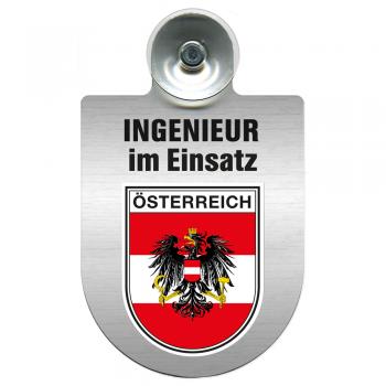 Einsatzschild Windschutzscheibe incl. Saugnapf - Ingenieur im Einsatz - 309743 Region Österreich
