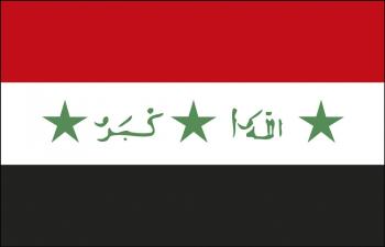 Dekofahne - Irak - Gr. ca. 150 x 90 cm - 80066 - Deko-Länderflagge