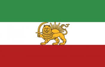 Länderfahne Stockländerfahne - Iran - Gr. ca. 40x30cm - 77067 - Schwenkfahne Flagge