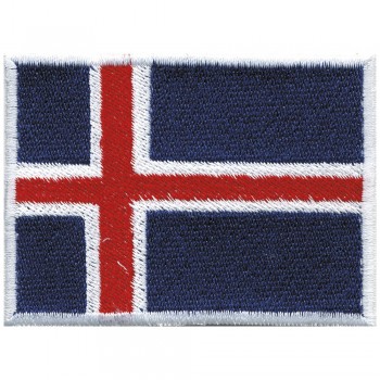 Aufnäher Länderflagge - ISLAND - Gr. 8cm x 5cm -20415