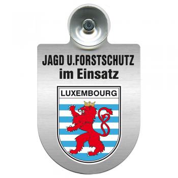 Einsatzschild für Windschutzscheibe incl. Saugnapf - Jagd + Forstschutz im Einsatz - 309729-21 Region Luxembourg