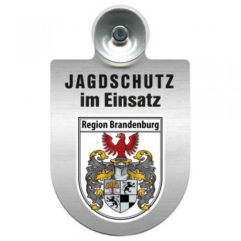 Einsatzschild Windschutzscheibe incl. Saugnapf - Jagdschutz im Einsatz- 309368 - incl. Regionen nach Wahl