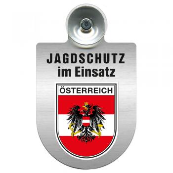 Einsatzschild Windschutzscheibe incl. Saugnapf - Jagdschutz im Einsatz- 309368-20 - Region Österreich