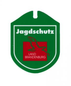 Einsatzschild Autoschild für Windschutzscheibe incl. Saugnapf - Jagdschutz - 308194 - incl. Wappen Land Brandenburg