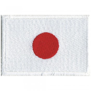 AUFNÄHER Länderflagge - JAPAN - Gr. ca. 8cm x 5cm - 20418