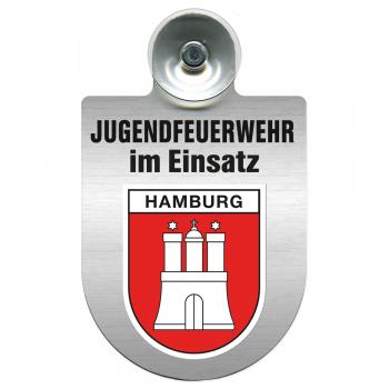Einsatzschild Windschutzscheibe incl. Saugnapf - Jugendfeuerwehr im Einsatz - 393822 - Region Hamburg