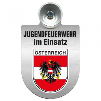 Einsatzschild Windschutzscheibe incl. Saugnapf - Jugendfeuerwehr im Einsatz - 393822 - Region Österreich