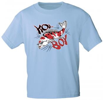 Kinder T-Shirt mit Print - KOI BOY - KO106 hellblau - Gr. 152/164