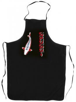 Grillschürze mit Print - KOI Shusui Sandshoku - KO216 schwarz