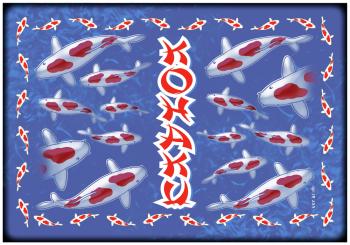 Platzdeckchen - Fisch Koi Kohaku - Gr. ca. 40cm x 28cm - KO240