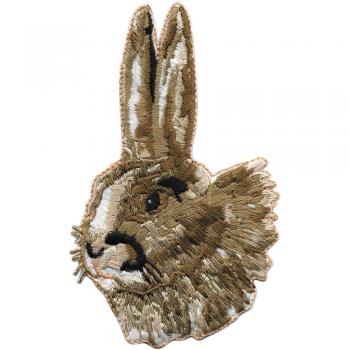 AUFNÄHER Patches Applikation - Kaninchen-Kopf - Gr. 5cm x 9cm - 00940