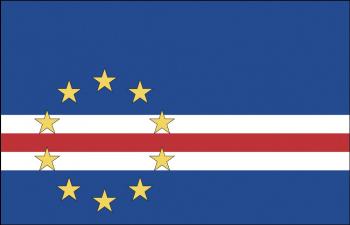 Hissflagge Stockländerfahne - Kap Verde - Gr. ca. 40x30cm - 77078 - Schwenkfahne