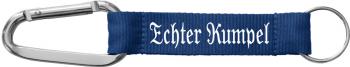 Karabiner- Schlüsselanhänger - Echter Kumpel - Gr. ca. 2x16cm - 13422 - Keyholder Print