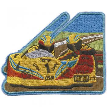 AUFNÄHER - Kart - 04485 - Gr. ca. 9 x 7 cm - Patches Stick Applikation