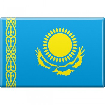 Kühlschrankmagnet - Länderflagge Kasachstan - Gr.ca. 8x5,5 cm - 38058 - Magnet