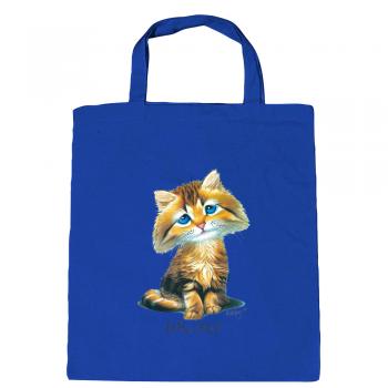 Baumwolltasche mit Print Katze Cat Who me ? 12870 versch. Farben