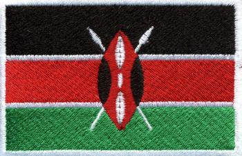 Aufnäher - Kenia Fahne - 21611 - Gr. ca. 8 x 5 cm