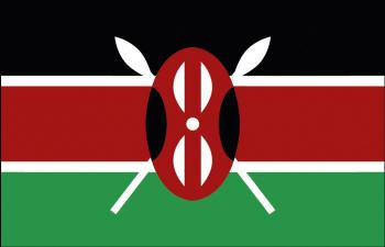 Dekofahne - Kenia - Gr. ca. 150 x 90 cm - 80081- Deko-Länderflagge