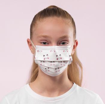 6x Kinder OP-Maske Typ IIR, Kätzchen Kitty, hergestellt in Deutschland