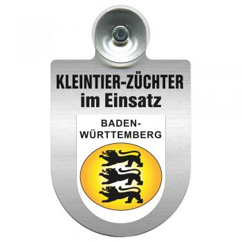 Einsatzschild Windschutzscheibe incl. Saugnapf -Kleintierzüchter im Einsatz - 309360-1 - Region Baden-Württemberg