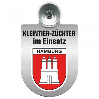 Einsatzschild Windschutzscheibe incl. Saugnapf - Kleintierzüchter im Einsatz - 309360-15 - Hamburg