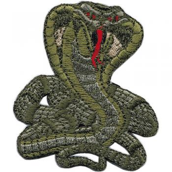 Aufnäher Applikation Patches - Kobra Schlange Snap - 03167 Gr. ca. 5,5 x 6,5 cm