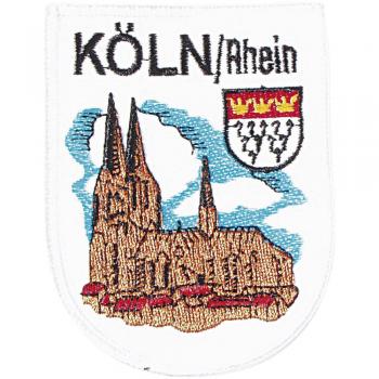 AUFNÄHER - Wappen - Köln - Rhein - 04007 - Gr. ca. 4 x 9 cm - Patches Stick Applikation