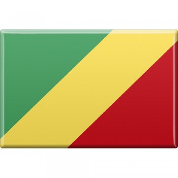 Küchenmagnet - Länderflagge Kongo - Gr.ca. 8x5,5 cm - 38063 - Magnet