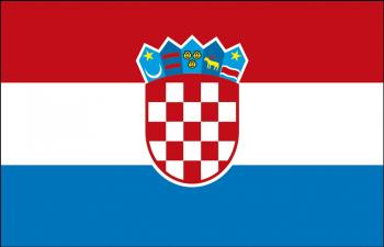 Aufkleber Autoaufkleber Länderfahne Flagge - Croatia Kroatien - 301141 - Gr. ca. 9,5 x 6,5 cm