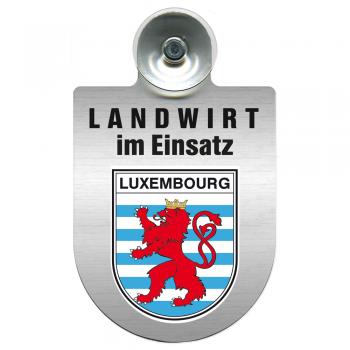 Einsatzschild Windschutzscheibe inkl. Saugnapf - Landwirt im Einsatz - 309369-21 -Region Luxembourg