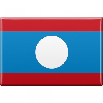 Küchenmagnet - Länderflagge Laos - Gr.ca. 8x5,5 cm - 38067 - Magnet