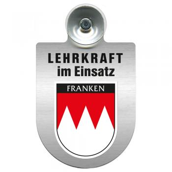 Einsatzschild Windschutzscheibe incl. Saugnapf - Lehrkraft im Einsatz - 309364 Region Franken
