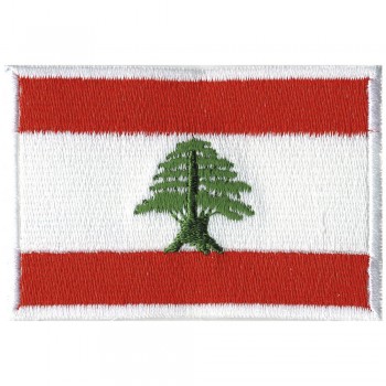 Aufnäher Patches Fahne Flagge -  Libanon - 20423 - Gr. ca. 80x50mm