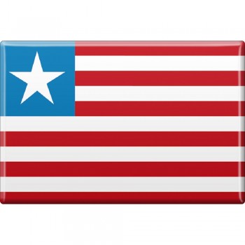Küchenmagnet - Länderflagge Liberia - Gr.ca. 8x5,5 cm - 38070 - Magnet